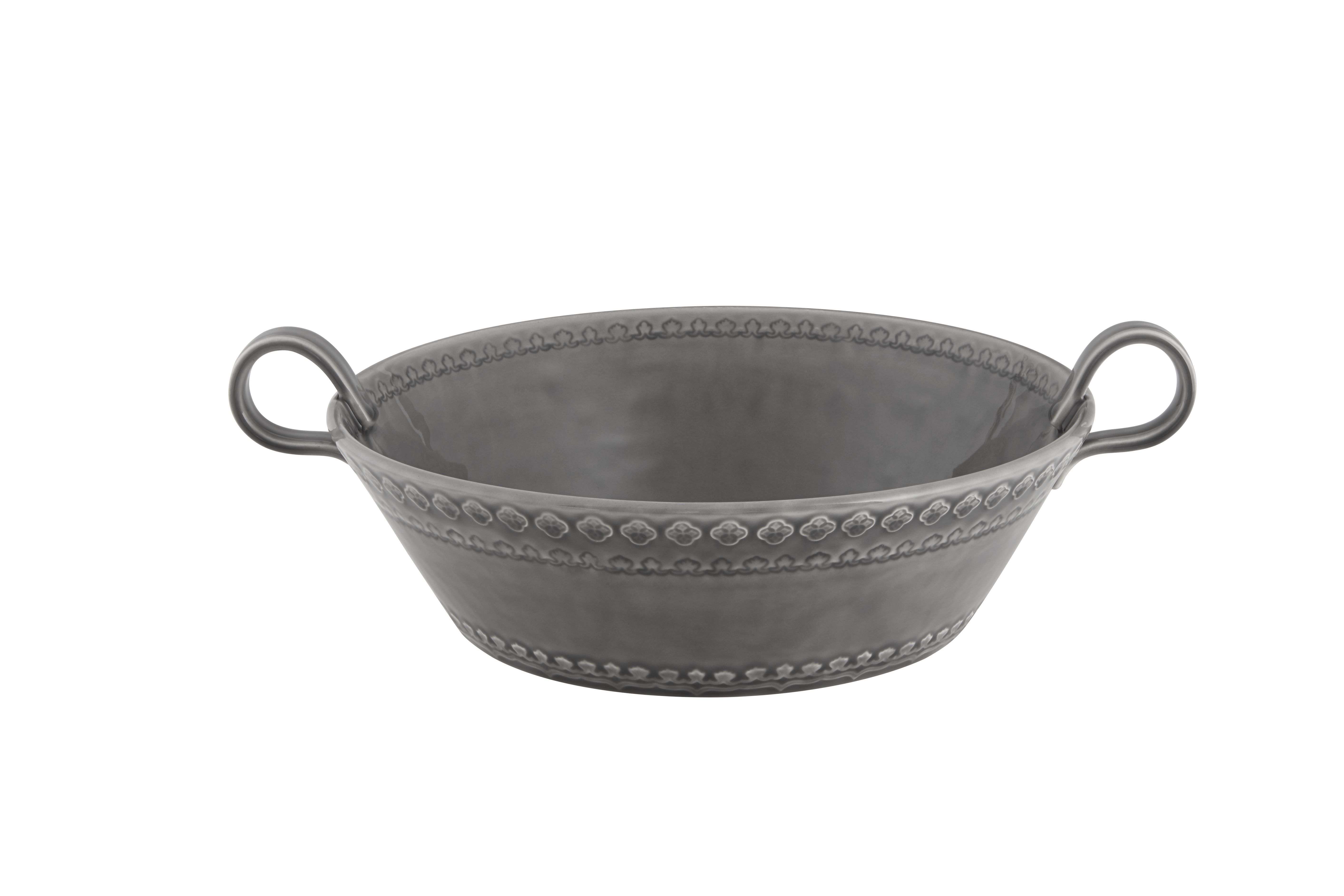 Ensaladera Baja, Gris, large